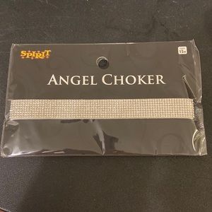 Rhinestone Angel Choker